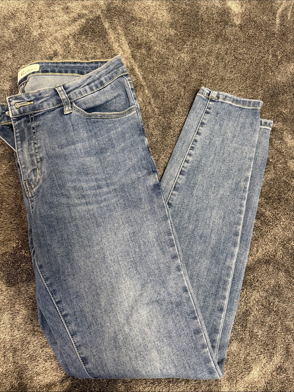 Women's Light Blue Skinny Jeans - Stretch Denim